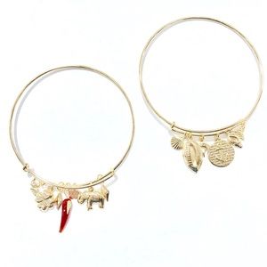 14kt Goldfilled Alex &Annie CHARMS BANGLE BRACELET